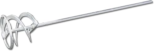 DEWEPRO® Wendelrührer - Wendel-Rührstab in Doppel-Spiralform verzinkt, Mörtelmischer ø95x500mm Mörtelrührer, Rührquirl zum Verrühren von pastösen Materalien - Cheap-Us