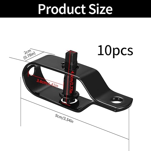 10 Stück Drahtspanner verzinkt, Maschendrahtzaun Spanndraht, Zaunspanner, Drahtzaun Spanner für Garten Spanndraht Wildzaun Forstzaun Weidezaun Knotengeﬂechtzaun (silbrig) - Cheap-Us