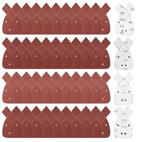 30 STK für Black und Decker Mouse Schleifpapier, Körnung 120 Maus Detail Schleifblätter, Detailschleifer, Klett-Schleifdreiecke, Schleifpads, Dreieckschleifer für Black und Decker Detail Palm Sander - Cheap-Us