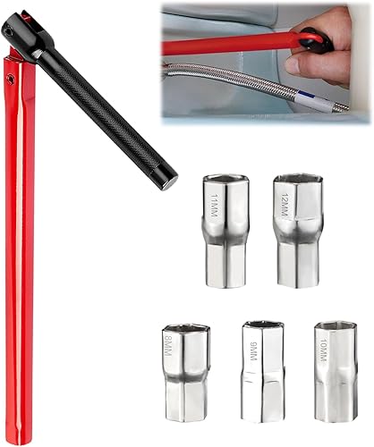 Luckwaii Standhahnmutterschlüssel Standhahnschlüssel Mutternschlüssel Schlüssel für Spültischarmatur für Waschbeckenarmatur Sanitärinstallationen 8-12 mm - Cheap-Us
