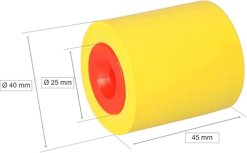KOTARBAU® 2er Set Ersatzrollen für Tapeten-Andrückroller aus Gummi 45 x 40 mm - Cheap-Us
