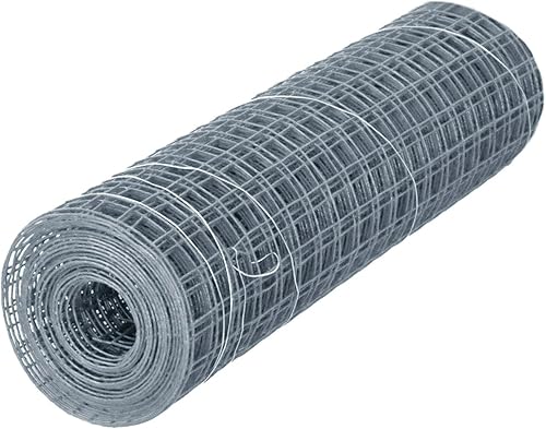 Windhager Drahtgitter verzinkt, Volierendraht für Hasen, Meerschweinchen oder Hühner, Maschendraht, 2,5 x 0,5 m, Maschenweite 12,7 mm - Cheap-Us