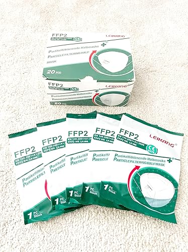 40 bis 1000 stück LEIKANG FFP2 Filtering Half Maske 1er verpacken mit CE 0370 EN149 :2001+A1:2009 - Cheap-Us