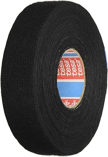 Tesa 51608 Isolierband aus Baumwolle, schwarz, 25 mm x 25 m - Cheap-Us