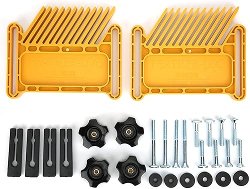 2-teiliges Federbrett-Set Für Die Holzbearbeitung, Frästische, Sägen, Vielseitiges Design, Federbrett Für Frästisch, Tischlerhilfe, Handwerkzeug-Kit, Gelb - Cheap-Us