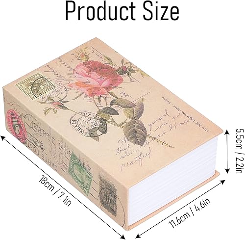 Tissting Buchtresor mit Zahlenschloss, 18 x 12 x 5,5 cm Echten Seiten Buch Tresor Versteckter Abschließbar Code Schloss Buchsafe für Geld Bargeld Schmuck (Heiliges Bibelbuch) - Cheap-Us