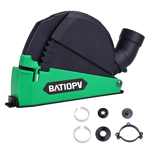 BATIOPV Absaughaube Winkelschleifer für Universal Trennscheiben 115mm / 125mm mit Führungsschlit - Cheap-Us