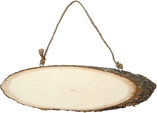 greehome Willkommen Türschild Holz Baumscheibe zum selbst gestalten Gravur Namensschild DIY Holzscheibe - Cheap-Us