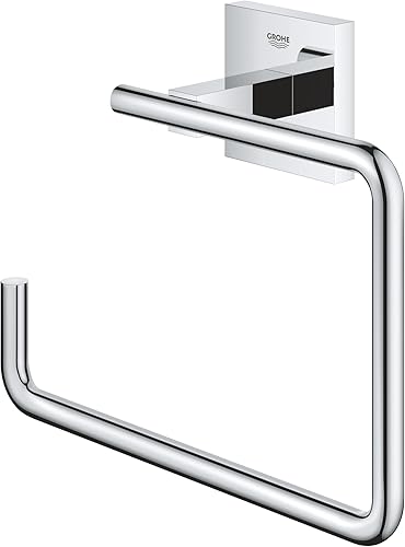 GROHE Start Cube - Handtuchring (verdeckte Befestigung, Material: Metall), chrom, 40975000 - Cheap-Us