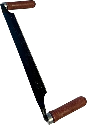 pokm toolsmarket - Zugmesser für Holz, Klingenlänge 280 mm, Ziehmesser für Holz, Ziehhobel Handhobel Holz, Werkzeug Holzbearbeitung mit Holzgriffe, Zieheisen - Cheap-Us