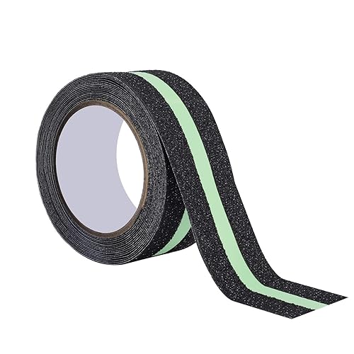 Anti-Rutsch-Klebeband Sicherheit Klebeband Glow in Dark Leuchtband Streifen für Treppen Schritte Grip Tape Band Selbstklebend für Innen oder Außen (5cm x 5m) - Cheap-Us
