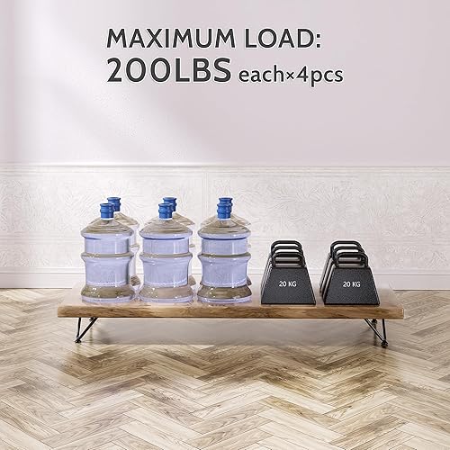 SANKEYTEW **cm tischbeine Metall, 4er Set haarnadel tischbeine,füße für möbel couchtisch Beine tischbeine esstisch,mit Bodenschoner und Schrauben Verfügbar (20cm 2 Rod) - Cheap-Us