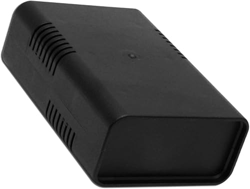 WITTKOWARE Elektronik Halbschalen-Kunststoffgehäuse mit Lüftungsschlitzen, schraubenlos, 135x95x45mm, Farbe schwarz - Cheap-Us
