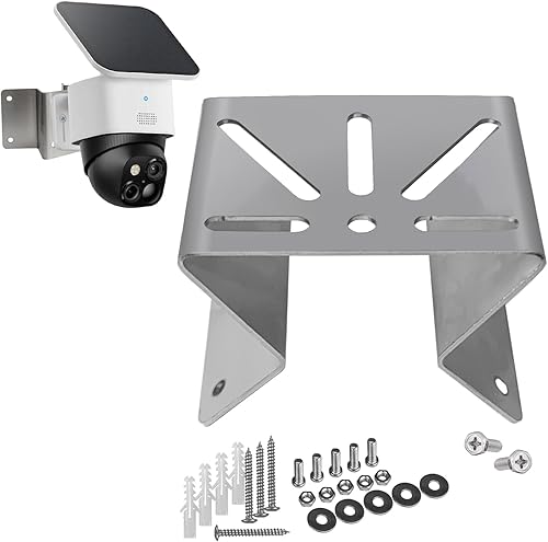 WiTi Außenwand-Eckmontage-Metallhalterung für für Eufy Security SoloCam S340, Halter aus Edelstahl Weitwinkel-Adapter für CCTV-Überwachungskamera - Cheap-Us