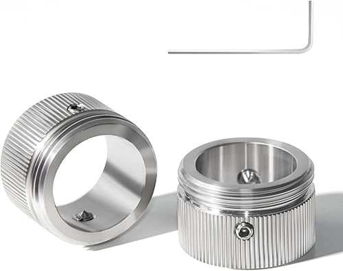 Litorange 2pcs 304 Edelstahl Heizungsventil adapter,Heizkörperventil Thermostatkopf mit den Streifen,Heizkörperthermostat RA Adapter auf M30*15 - Cheap-Us