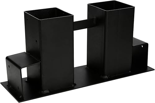 SWANEW Holzstapelhilfe 8 Stück, Stabile Holz Stapelhilfe, Brennholz Stapelhilfe, Holzstapelhalter, Kaminholz Gestell Holz, Schwarz - Cheap-Us