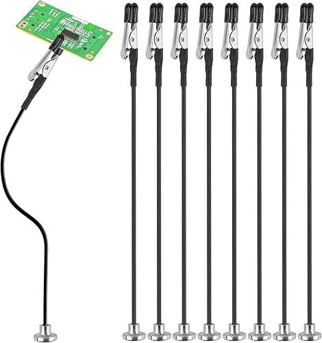 Dritte Hand Löten mit Magnetfuß, 8 Stück Helfende Hand mit Flexiblem Schwanenhals, Löthilfe Dritte Hand, Platinenhalter, Helping Hand - Cheap-Us