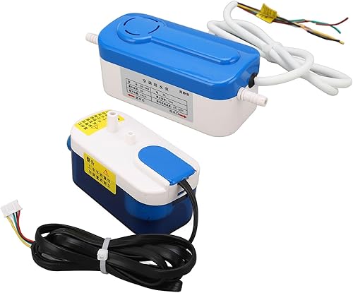 Fockety Kondensatpumpe, 24 L/h Automatische Mini-Split-Kondensatentfernungspumpe mit 200Ml Wassertank, AC110-240V Leise HVAC-Kondensationsablaufpumpe für Klimaanlage, Ofen, Luftentfeuchter - Cheap-Us
