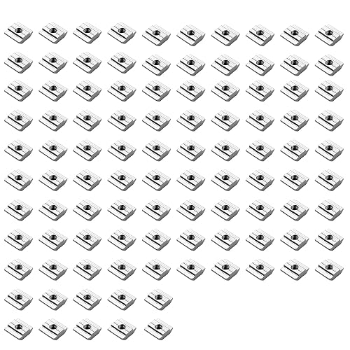 EYPINS 100x Nutensteine Nut 8 schwer Typ-B M6 Gleitmutter für Aluprofil 30x30, T-Nut Karbonstahl, Europäische M6-Gewinde Mutter Item Profil für Möbel, Hammerköpfe, Aluminium-Profile, Holzbearbeitung - Cheap-Us