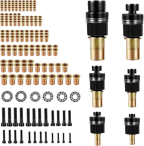 6 Stück Handnietwerkzeug Set M3 M4 M5 M6 M8 M10, Hand-Nietmuttern Werkzeug Mit 194pcs Nietmaschine Zubehör, Nietmutter Pistole Werkzeug, Entworfen für Enge Räume - Cheap-Us