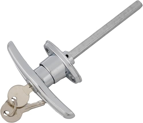 WIIYENA Garagentor-Schloss, T-Art-Schloss, T-Griff mit 2 Schlüsseln, um sich von Wohnwagen, Garage, Schuppen, Wohnmobil zu unterscheiden - Cheap-Us