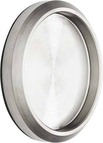 SOTECH 2 Stück Schiebetürgriffe MILA Griff-Ø: 58 mm selbstklebend mit 3M Klebepad Möbelgriffe echt Edelstahl Griffmuschel für Glas-Türen & Zimmertüren Muschelgriffe zum Aufkleben Glastürgriffe - Cheap-Us