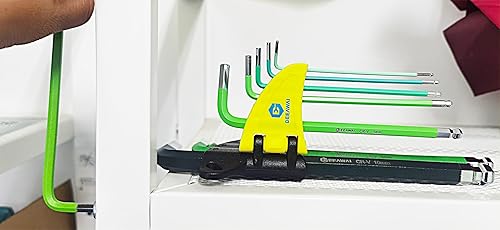 DeeAWai Innensechskant Satz 13 tlg, metrisch, HX | DIY Innensechskantschlüssel 1,27 bis 10 mm Cr-V-Stahl Winkelschlüssel Set für Reparatur von mechanischer Geräte Fahrräder, Flachkopf & Rundkopf - Cheap-Us