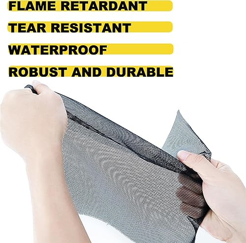 Dantolo Fliegengitter Fenster 120cm x 250 cm,Insektenschut Meterware,Zuschneidbares Moskitonetz,Fiberglas Fliegennetz für Fenster und Türen (Weiß) - Cheap-Us