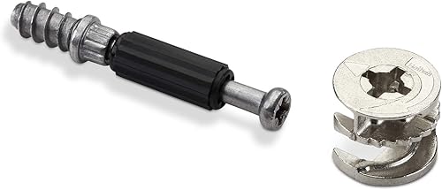 50 Stück HETTICH Korpusverbinder Exzenter RASTEX 15 (Ø 15 mm) und Einschraubdübel Twister DU 232 T (6 x 11 mm) Möbelverbinder von SOTECH - Cheap-Us