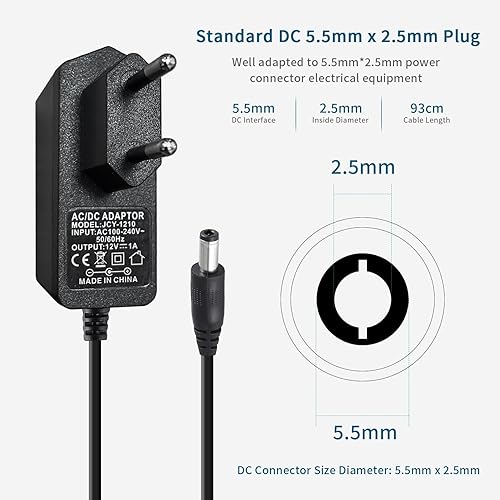 SUCIKORIO 12V 3A Netzteil Adapter Universal Transformator AC 110-240V zu DC 12V 3A 36W Adapter Schaltnetzteil Euro Stecker Steckernetzteil für LED Streifen Lichter, Router, LED Lampen - Cheap-Us