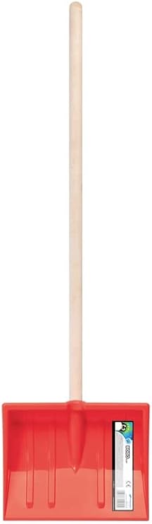 Kinder Schneeschaufel 2er Set Schaufel Kinderschaufel BOBO Schneeschieber mit Holz Stiel nd 250 mm Breiten Kunststoff Schild Gesamtlänge 84 cm (1 x Blau 1 x Pink) - Cheap-Us