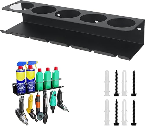YCBTREE Sprühdosenhalter,Dosenhalter Spraydosenhalter Zubehör für Garage Werkstatt,Robuster 5-Loch-Farbflaschen-Organizer für Garage Geschäft und Zuhause (1) - Cheap-Us