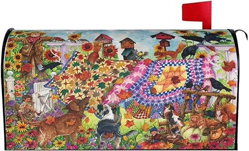 Sunsout USA Herbst Briefkastenhüllen Briefkastenhüllen Magnetische Briefkastenhüllen Post Briefkastenhülle Standard Übergröße 21 x 18 Mailwrap Garten Home Decor - Cheap-Us