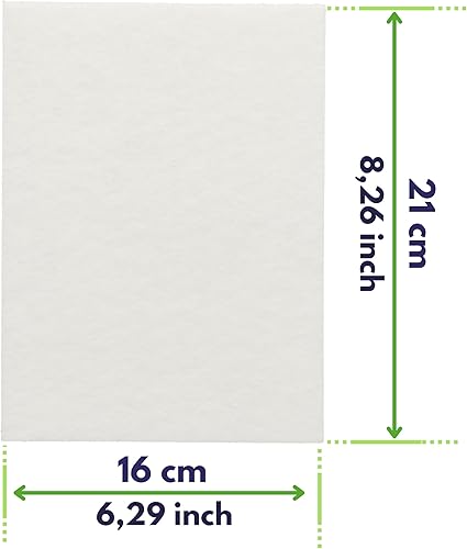 Microsafe® 20x Universal Mikrofilter/Luftfilter/Motorfilter/Abluftfilter/Microfilter/Filtermatte zuschneidbar, 190x150mm für Vakuum - Cheap-Us