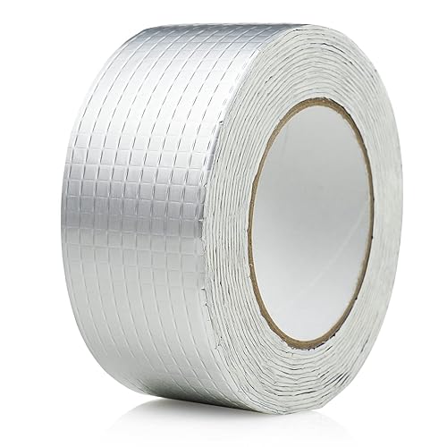 BOMEI PACK Butylband Wasserfestes Klebeband - 1.5mm x 50 mm x 5 m-Wasserdichtes Klebeband-Dichtband Leckagebeweis selbstklebend - -Unterwasser Klebeband - Aluminiumfolie Abdichtungsband - Cheap-Us
