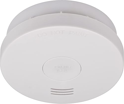 Brennenstuhl Rauchmelder RM L 3100 mit integrierter Batterie (Rauchwarnmelder geprüft und Zertifiziert nach VDs DIN EN 14604) weiß - Cheap-Us