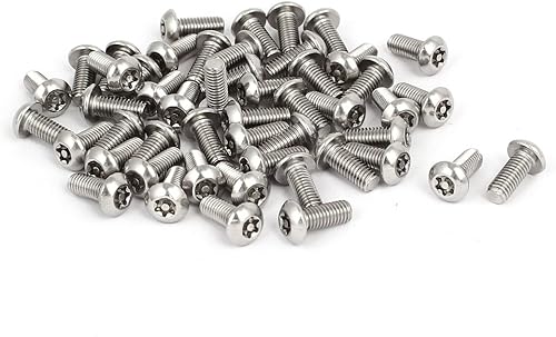 sourcing map 50 Stück M5x12mm 304 Edelstahl Torx Schrauben Sicherheit Tamper Proof Schrauben DE de - Cheap-Us