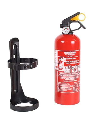 EXDINGER Autofeuerlöscher 1kg ABC Halterung Manometer (Pulverlöscher GP-1X) - Cheap-Us