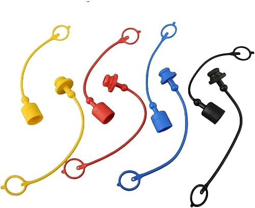 4 Paar hydraulische Schnellkupplung, männliche Staubkappe und weibliche Abdeckung, PVC-Gummi-Staub, für ISO7241-A (ISO-A) (1/2) - Cheap-Us
