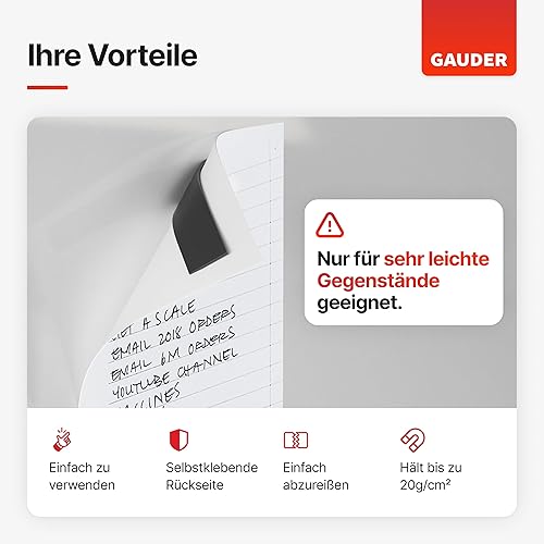 GAUDER Magnetband selbstklebend im Spender (+1x Ersatz-Magnetband) I Magnetklebeband I Magnetstreifen (6 m) - Cheap-Us