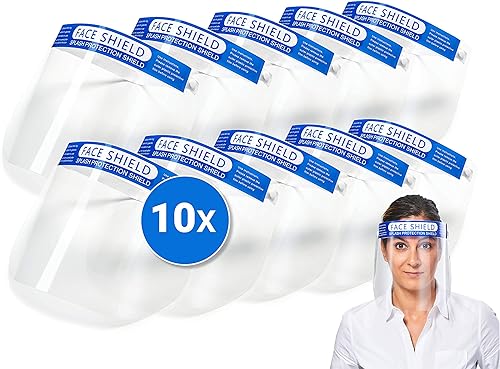 Face Shield mit Anti Beschlag Visier und angenehmem Dank Polsterung- Gesichtsschutzschild, Faceshield, Visier, Spuckschutz… - Cheap-Us