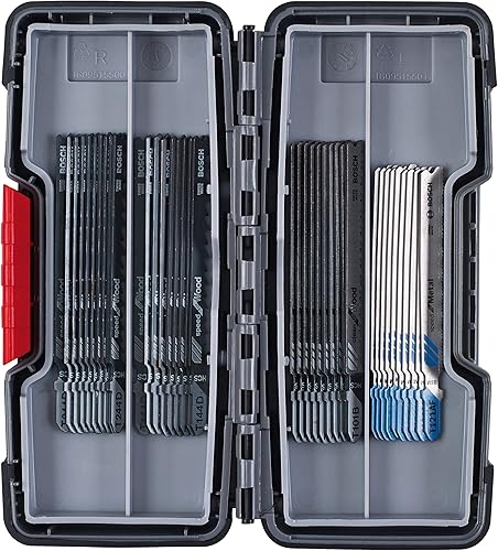 Bosch Professional 40tlg. Stichsägeblatt-Set Wood and Metal (für Holz und Metall, Zubehör für Stichsägen) - Cheap-Us