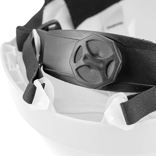 Högert Technik - PLONER Schutzhelm gelb uni | Bauarbeiterhelm Schutzhelm Bauhelm Schutzhelme Helm | EN 397 | verstellbar mit einem Knopf | Belüftungslöcher | Schweißband | UV-Schutz; - Cheap-Us