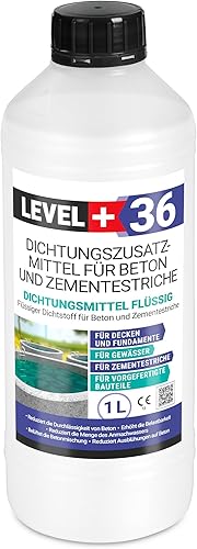 Dichtungsmittel Flüssig 1L Mörtelzusatzmittel für Zementestrich Fugenmörtel Plastifizierer RM36 - Cheap-Us