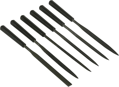 Stanley Nadelfeilen-Set, 6 teilig (150 mm Klingenlänge, Karbon-Stahl, ergonomischer Bi-Material Handgriff) 0-22-500 - Cheap-Us