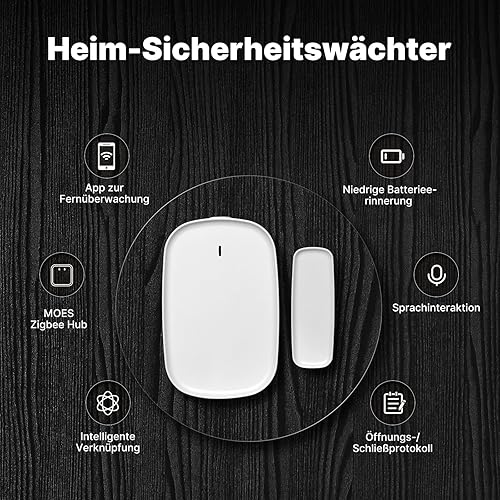 MOES Smart Tür- und Fenstersensor 3 Pack,Erfordert ZigBee Tuya/MOES Gateway,Drahtloser Detektor für Alarmanlage und Smart Home,Kompatibel mit Smart Life/MOES/Tuya APP - Cheap-Us