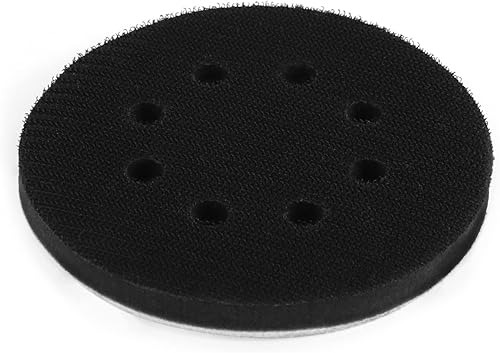 QWORK 2 Stück 125 mm Schwamm Interface Pad Kissen Pad Klett für Schleifteller (8 Löcher) - Cheap-Us