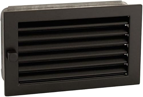 Warmluftgitter 35x15 schwarz Lüftungsgitter Ofengitter - Cheap-Us