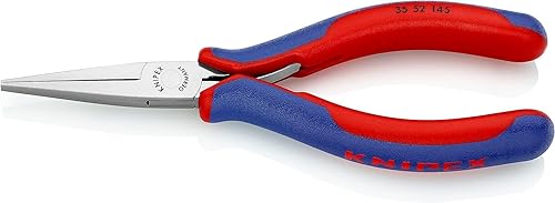 KNIPEX Elektronik-Greifzange mit durchgestecktem Gelenk mit Mehrkomponenten-Hüllen 145 mm 35 52 145 - Cheap-Us