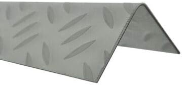 Treppenkantenprofil, 2000mm 90 Grad Winkelprofil 30x30 mm Schenkelinnenmaß aus Edelstahl Riffelblech Mandorla Trible 1mm Stufenkantenprofil, Treppenkantenschutz - Cheap-Us